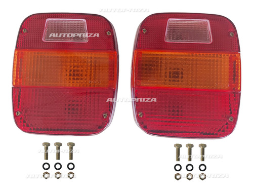 Faros Traseros Ford Cargo, Vw, Jeep, Juego, 1 C/ Ventana