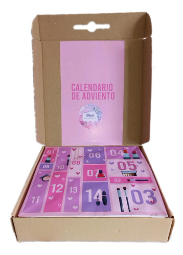 Caja De Maquillaje Sorpresa-  Calendario De Adviento 14 Días