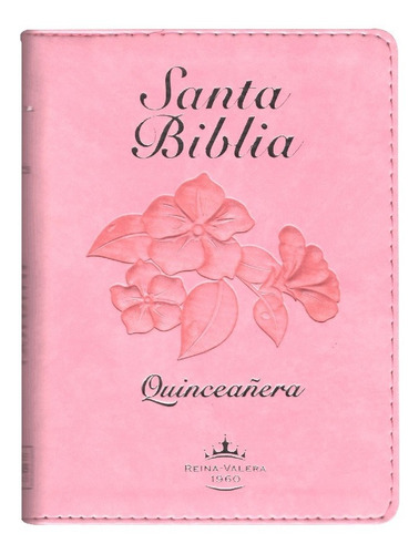 Biblia Quinceañera Rvr60 Fuente De Bendiciones Rosa C/cierre