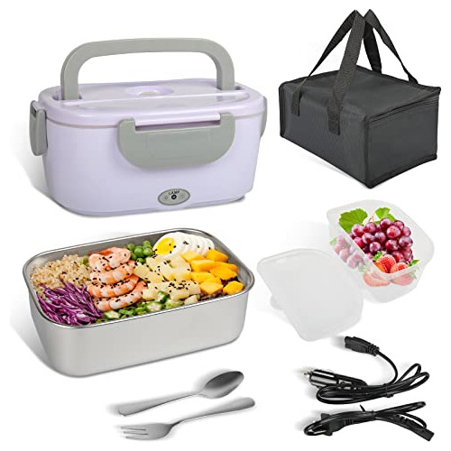 Vegoran Electric Lunch Box Food Heater,2 En 1 Knjvj