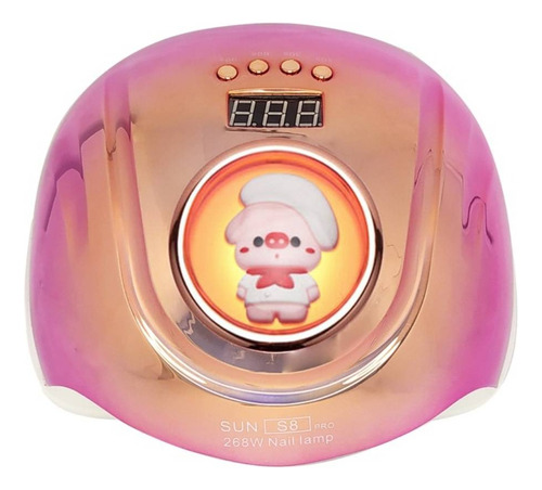 Lampara De Uñas Uv Led Sun S8 Pro 268w Rosa