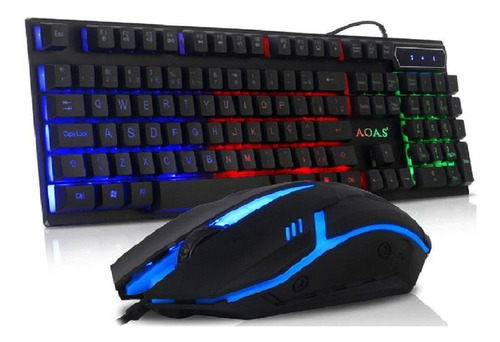 Kit Gamer: Teclado + Mouse + Luces - Set Completo