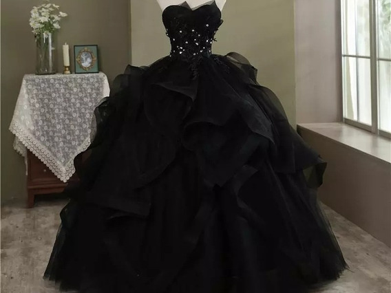 Vestido De Quinceanera Negro | MercadoLibre 📦