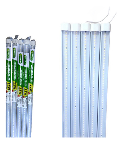 10 Pz Lampara Led 22w 120 Cm Tubo Led Mayoreo Alto Brillo 