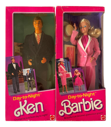 Barbie Y Ken Day To Night Vintage 1984 En Cajas Originales !