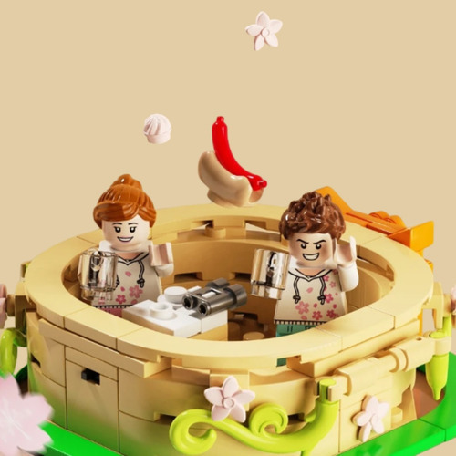 Set De Construcción Sembo Collection Flower Árbol Sakura