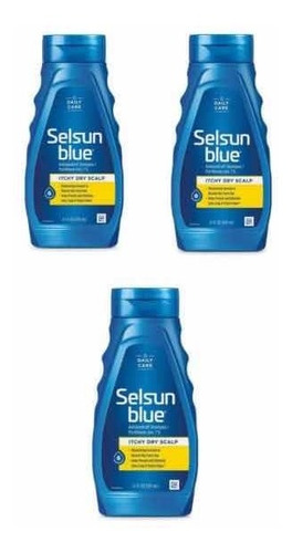 Shampoo Selsun Blue Itchy Dry Scalp Dandruff 325ml 3pack