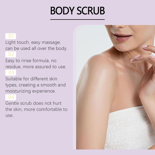 Exfoliante Corporal Con Aroma A Melocotón, 8% De Aha, Nutre