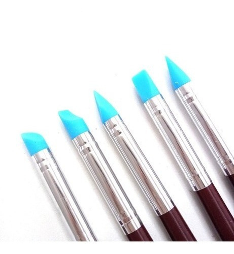 Set Pinceles Artmate Punta De Goma Rubber Pens Arte X 5