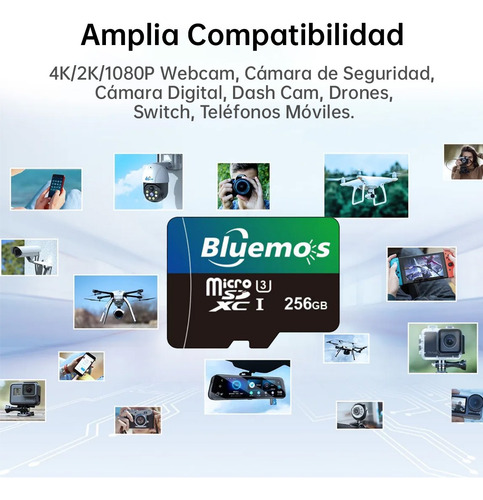 Tarjeta De Memoria 256gb Sd Tf Flash Con Adaptador Usb Inclu