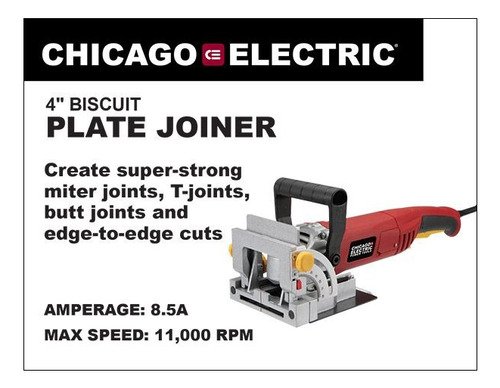 Engalletadora Ensambladora Biscuit Joiner 4'' Incluye Sierra