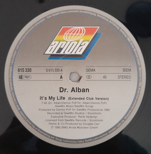 Dr Alban - It's My Life (Usado)
