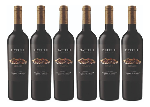 Caja X 6 Piattelli Reserva Malbec Tannat 750 Ml