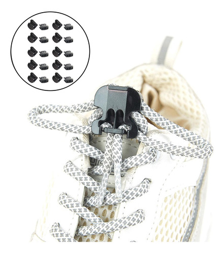 20 Piezas De Plástico Rápido Sin Cordones De Los Deportes
