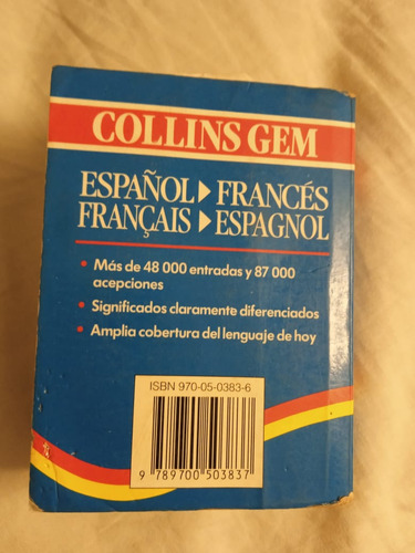 Diccionario Español Francés De Bolsillo Collins (Usado)