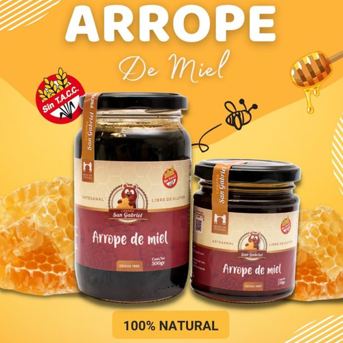 Arrope De Miel Artesanal 250g Agroecológico Natural Sin Tacc