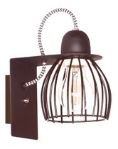 Comprar Aplique Pared Jaula Luminaria 1 Luz Iluminación 