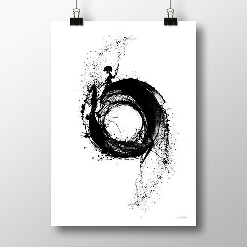 Tinta 2 - Arte Salpicadura Mancha Láminas Pósters Decoración