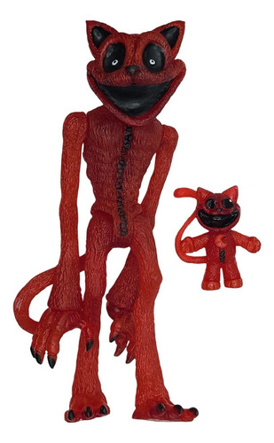 Figura Catnap Gato Rojo Smiling Critters Con Luz Y