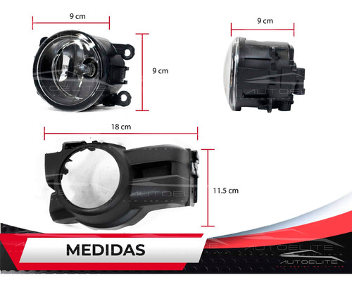Imagen 3 de 8 de Kit Faros Niebla Urvan Nv350 Rider 2015 2016 2017 Con Switch