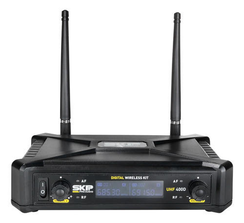 Microfone Sem Fio De Mão + Lapela Headset Uhf Skp Uhf400-d