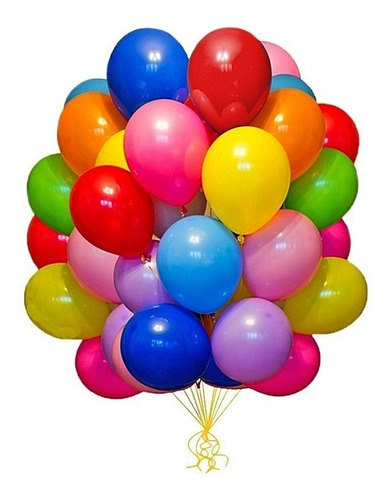 Globos Lisos Para Fiestas Surtidos X 50 Unidades Candela