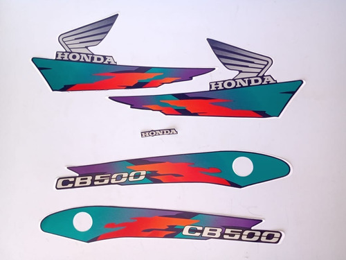 Jogo De Faixas Honda Cb 500 1998 Azul Lbm