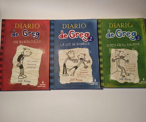 Diario De Greg, Libros 1, 2 Y 3 (usados Sin Rayar)