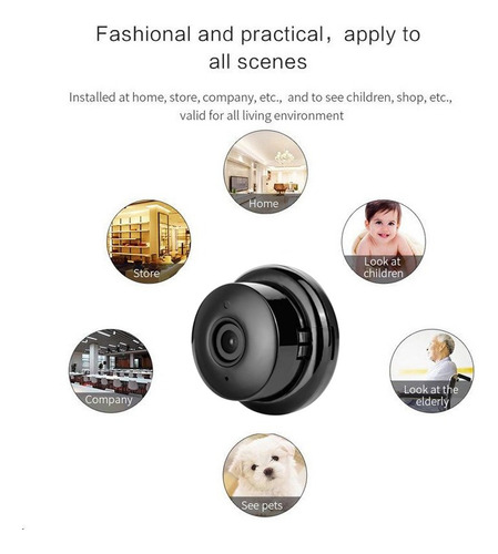 Mini Cámara Espía Con Visión Nocturna Wifi Por Infrarrojos
