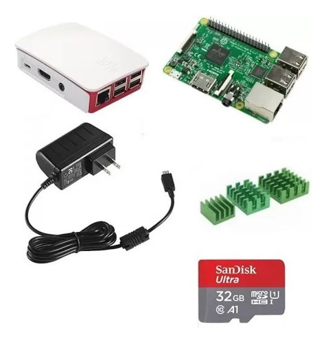 Megatronica Raspberry Pi 3 Model B+ Kit 5 En Uno 32gb