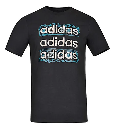 Playera Adidas Hombre Negra