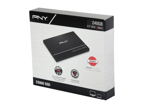 Disco Ssd Pny Cs900 240 Gb Hasta 535 Mb/s Lectura Secuencial