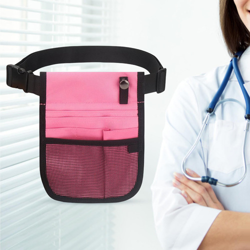 4 Práctico Organizador De Enfermera, Cinturón, Rosado