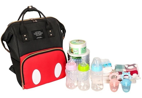 Bolso Maternal Diseño Mickey Mouse Pañalera Organizador Bebé