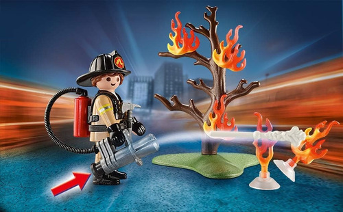 Maletín Bombero - Playmobil City Action - 70310 (Usado)
