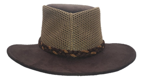 Sombrero De Malla Ligero Y Transpirable Con Trenza, Unisex