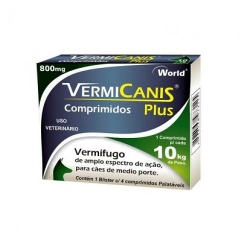 Vermicanis 800mg(10kg) C/4 Comp