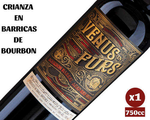 Vino Venus In Furs Blend Con Crianza En Barricas De Bourbon