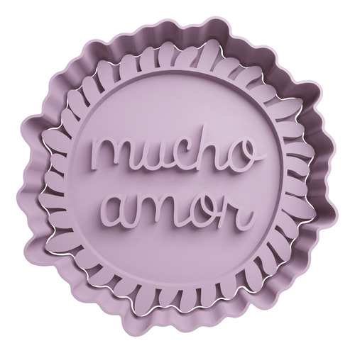  Cortador De Galletas Mucho Amor 10cm