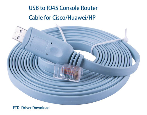 Cable De Consola Usb A Rj45 Ftdi Cisco Hp Aruba Huawei