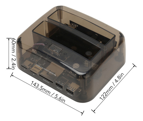 Base De Disco Duro Externa Usb 3.0 A Sata Ide De Doble Bahía