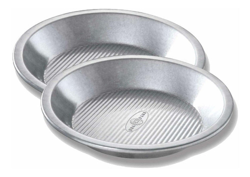 Usa Pan Bakeware Molde Para Tartas (2 Unidades, Acero Alumin