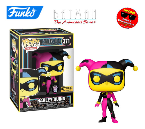 Funko Pop Harley Quinn Blacklight Hot Topic #371