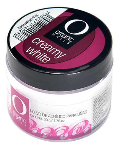 Polvo Acrílico Acrylic Powder Creamy White 50g Organic Nails