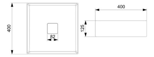 Cuba De Apoio 40cm Quadrada Roca T5 Terra Branco A32787y000