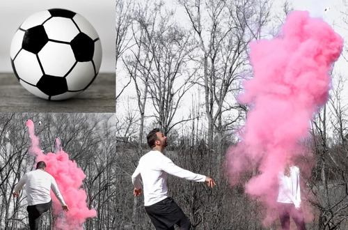 Balón De Revelación De Género Fútbol Azul Y Rosa Fiestas Sex