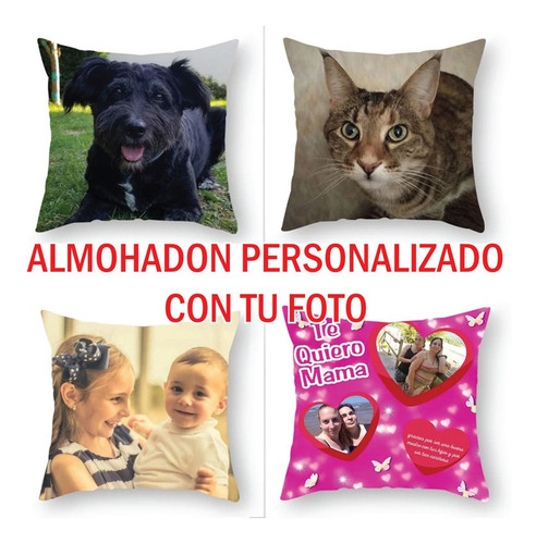 Imagen 3 de 3 de Almohadón 30x30 Personalizado Con Tu Foto! (al) 310