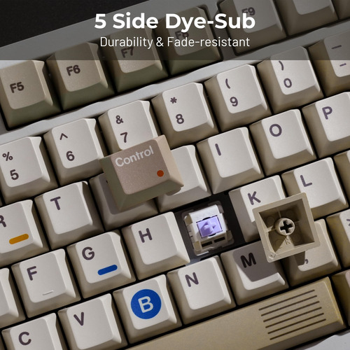 Ohy Pbt Keycaps, Xvx Retro Keycaps 75 Por Ciento, S-sublimat