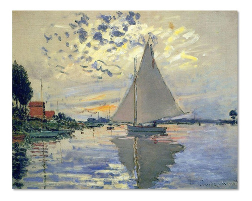 Cuadro Velero En Le Petit- Gennevilliers Monet 140x112