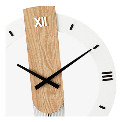 Reloj De Pared De Madera Estilo Rústico Números Romanos